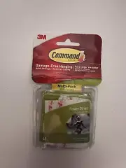 3M Command Adhesive Poster Strips 48 Count Brand New