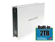 Avolusion Mini Pro-5X 2TB USB 3.0 Portable External Gaming PS4 Hard Drive White