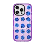 iPhone 16 Pro Impact Case MagSafe Compatible Blueberry Daubs