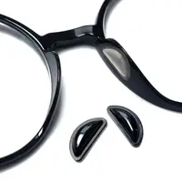 在飛比找PChome24h購物優惠-太陽眼鏡 膠框眼鏡專用月牙型空氣防滑鼻墊貼 眼鏡止滑鼻墊 增