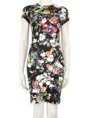 McQ Floral Print Knee Length Dress
