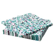 TACKSAMHET paper napkin, patterned/multicolour, 33x33 cm