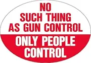 Knockout 618.19 'No such thing as gun contol only people control' Hitch Cover