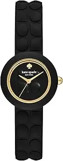 [Kate Spade New York] Women's Gold Silicone Park Row Analogue Watch, 28mm