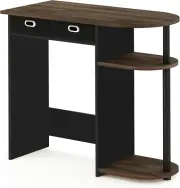 Go Green Home Laptop Notebook Computer Desk/Table with 2 Drawer Bins, Columbi...