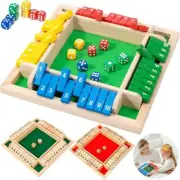 Shut the Box Game Wooden Board Number Drinking Dice Toy Family Traditional Game