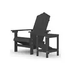 Garden Adirondack Chair With Table Hdpe Anthracite