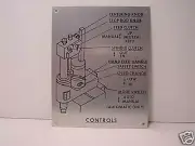 ROTTLER FA SERIES BORING BAR CONTROL NAME PLATE