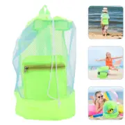 Mesh Swimming Bag Beach Toy Tote Bag Mesh Beach Bag See Through Backpack