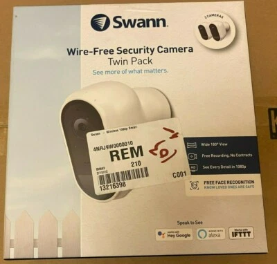 Swann SWIFI-CAMWPK2-GL Wireless 1080p Security Camera - 2 Pack