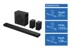 Hisense 5.1.4Ch Dolby Atmos Home Theater Surround Soundbar AX5140Q