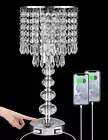Crystal Table Lamps for Bedroom Nightstand - Touch Bedside Lamps with Two USB Ch