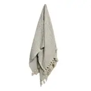 NNEDSZ Cotton Fringe Throw Rug Chevron Grey