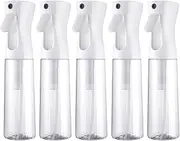 AcbbMNS 5Pcs 500ml/16.9oz Spray Bottles Transparent, Fine Mist Water Spraying Bottle Empty Bottle for Hair Styling, Plant Watering, Misting & Skin Care