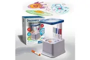 Discovery Kids Art Projector with Six Dry Erase Markers and 10 Reusable Drawing Discs, Draw on Reusable Transparent Sheets, Magnify and Project Art onto Ceilings, Walls, and More