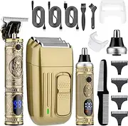 USB Rechargeable Hair Clippers Cordless Hair Trimmer Electric Haircut Kit with 4 Guide Combs for Beginners Salon Barbers Hair Trimming Styling & Grooming ALKOY