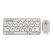Logitech Pebble 2 Combo Wireless Keyboard Mouse - Sand [920-012191]
