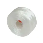 S-lon Beading Thread Size D White 43620 (2 bobbins) Superlon Tex45 Nylon