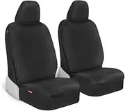 Carbella Sheepskin Car Seat Covers for Women, 2-Pack Faux Fur Car Seat Covers Front Seats Only, Cute Automotive Seat Covers for Cars for Women, Car Accessories for Women (Black)