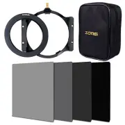 ZOMEI 100*150mm ND2,4,8,16 Sqare filter+82 ring+holder+Bag For Cokin Z