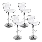 4 x Ruby Bar Stools White