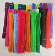 1000 + Pcs Pipe Cleaners 30 Assorted Colors Chenille Stems, Pipe Cleaners