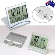 LCD Clock Compact Desk Timer New Digital Travel Alarm Clock Foldable Temperature