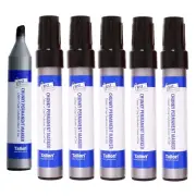 48 x Black Permanent Markers Chisel Tip Quick Drying Marker Pens School Office