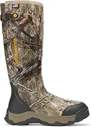 [Lacrosse] Alpha Evolution 17" Men's Rubber Hunting Boots - Waterproof, Made in USA, Comfort Liner, Oak Country Dna, 10