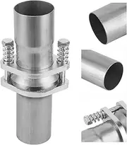 KIMISS Exhaust Spring Bolt Flange, Exhaust Flange Spring Stud Repair Pipe Kit Quick Fix 2.25" ID To 2.25" OD Universal Stainless Steel