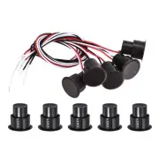 Magnetic Reed Switch, 5 Pack NO NC Door Sensor Window Contact Switch, Brown