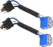 2pcs Car Plug Socket Adapter Light Socket Car Lights Headlight Wire Harness Car Light Holder Car Accessory Car Light Harness Car Light Wire Car Headlight Plug Lamp Socket Plastic