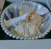 MudPie Initial Aluminum Dip Set Letter N New in Package