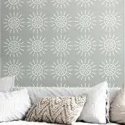 CARAZ- Allover Wall Stencils- Reusable Home Decor Stencil For Painting- Large Pa
