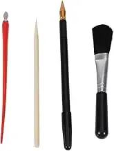 HOODANCOS 4pc Scratch Painting Tool Set Pen Brush Stick Easy Scratch-off Diy Kit for Boys and Girls Adults Practical Scratch Painting Tools
