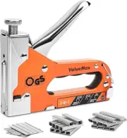 ValueMax Stapler Gun, Heavy Duty 3-in-1, Manual Nail Gun with 3000 Staples