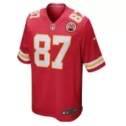 Men's Kansas City Chiefs Travis Kelce Nike Red Game Jersey Size M