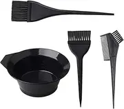Hair Color Bowl Set - Hair Dyeing Tool Brush Kit - Hair Tint Dying Tool with Hard Bristles for Home Dyeing, Salons, SPAs, and Hairdressing