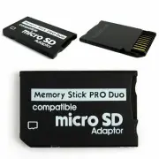 For Sony and PSP Series Micro SD SDHC TF to Memory Stick MS Pro Duo PSP Adapter
