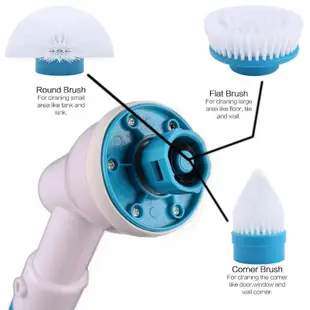 Cleaning Turbo Scrub Brush Electric Spin Scrubber Adjustabl