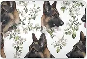 Cute German Shepherd Dogs Extra Large Resuable Toddler Mattress Pads Waterproof Washable Pee Pads for Bed Machine Washable Pad Liner for Baby Boys Girls 52" L x 34" W