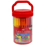Faber-Castell Connector Pens in Bucket 45 Pack