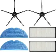 Mop Pad Compatible with XiaoMi Roborock Vacuum Cleaner Robot S7 S70 S75 S7Max S7MaxV T7s T7s Plus Mop Rags Parts Mop Cloths Accessories (Color : Set 06)