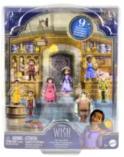 Disney WISH The Teens Pack of 8 Posable Mini Dolls & Star Figure Playset 2023