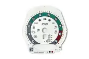 Porsche 718 Cayman Boxster 9000 RPM Automatic Tachometer Gauge Face White Retro