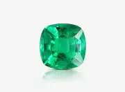 1.08 Carat Natural Loose Emerald, Green Cushion, ICA Certified Rare Gift For Her