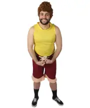 HPO Adult Men's Sea Monster Animated Movie Yellow Tank Top Costume Bundle