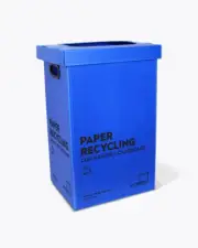Bins Paper Carboard Recycling Eco Paper Waste Bin ECOBINS +Lids, Office Bin Blue