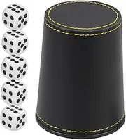 NOLITOY 1 Set Professional Dice Cup with Dice Ktv Game Prop for Table Games Role Playing Design for Fun Mysterious Gameplay
