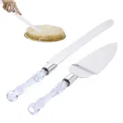 Pie Server 2Pcs Delicate Stainless Steel Cake Shovel SetDessert Pizza Fondant